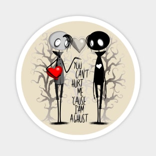 Emo Ghost Sad Character in Love Anti Valentine's Day Magnet